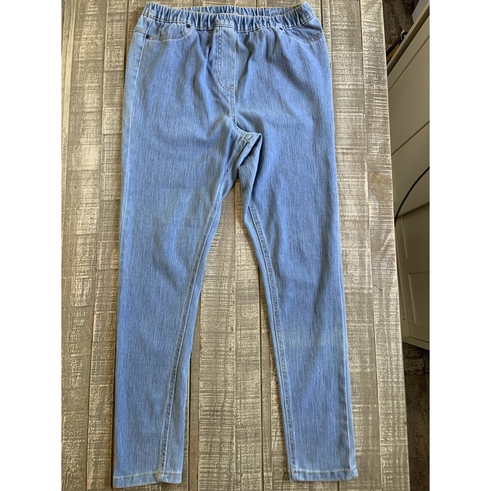 Blair Jeans Women's Small Blue Light Wash Denim Stretch Pull On Jegging (28x28)